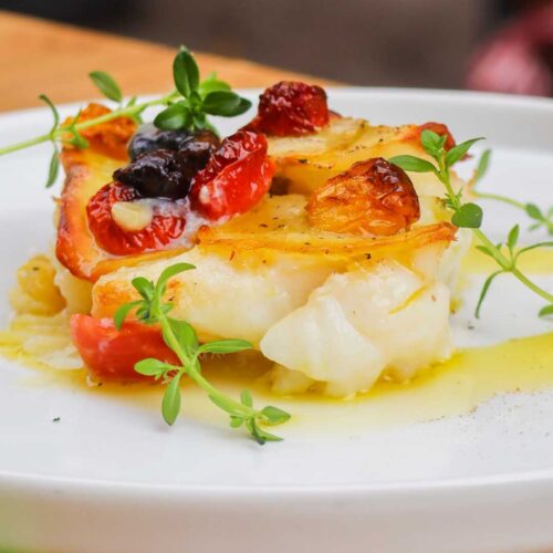 Baccalà al forno Osteria del Baccala a Strà